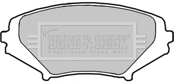 BORG & BECK Комплект тормозных колодок, дисковый тормоз BBP1915